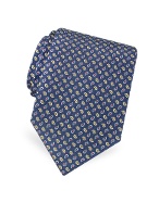 Forzieri Micro-Paisley Pattern Printed Silk Tie