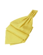 Forzieri Mini Polkadot Yellow Silk Ascot