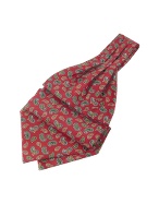 Forzieri Paisley Pattern Twill Silk Ascot