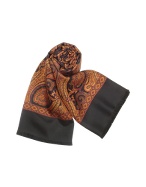 Paisley Print Wool and Silk Reversible Mens