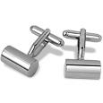 Forzieri Pitti - Silver Plated Cylinder Cuff Links