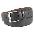 Polished Buckle Black Calf Leather Belt