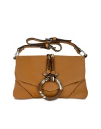 Ring - Tobacco Stone Washed Leather Flap Shoulder Bag