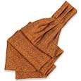 Forzieri Shimmering Copper Classic Woven Silk Ascot