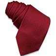 Solid Burgundy Twill Silk Narrow Tie