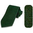 Forzieri Solid Dark Green Cashmere Tie
