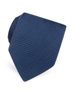 Forzieri Solid Mini Squares Patterned Silk Tie