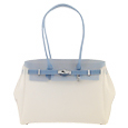 Forzieri Twin-color Italian Birkin Style Jelly Bag