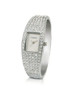 Forzieri Women` Swarovski Crystal Cuff Dress Watch