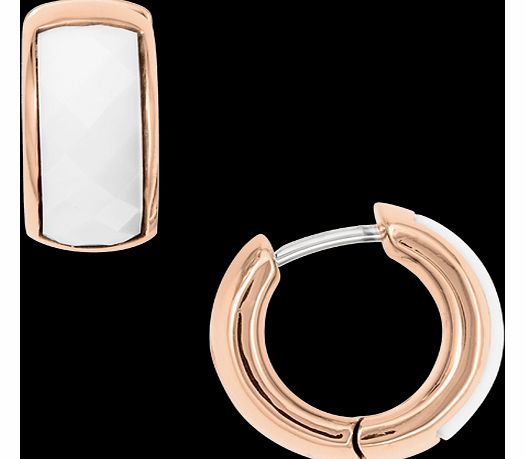 Rose Coloured Hoop Earrings JF01120791