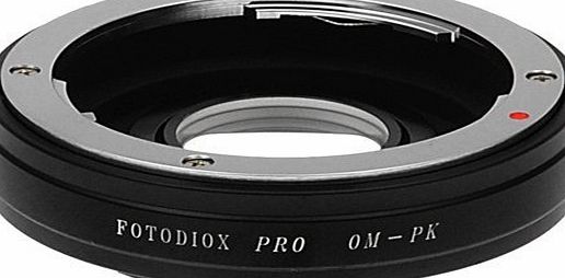 Fotodiox Pro Lens Mount Adapter, Selective 35mm Olympus Zuiko Lens to Pentax K Mount Camera adapter (Please See Compatible Lens list), OM-PK Pro