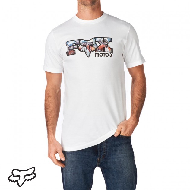 Mens Fox Pre Filter T-Shirt - White