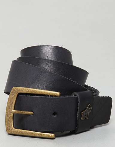 Fox Nocturnal Leather belt - Black