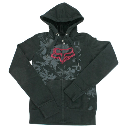 Ladies Fox Racing Chained F/zip Hoody 001 Black