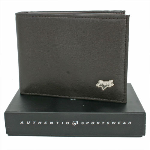 Mens Fox Racing Fox Leather Bifold Wallet 081