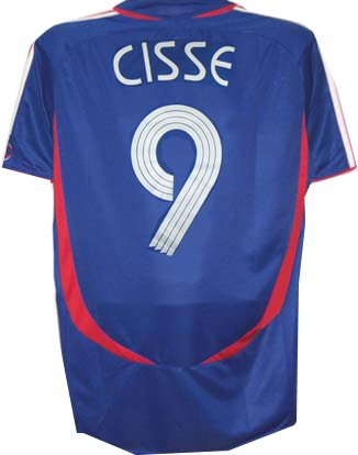 Adidas France home (Cisse 9) 06/07