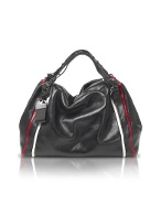 Francesco Biasia Breakaway - Large Black Calf Leather Double