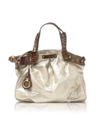 Francesco Biasia Nadine - Sand and Croco Stamped Leather Large