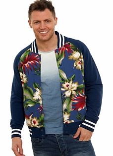 Floral Baseball Jacket