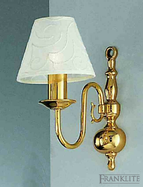 Franklite Delft Polished brass Flemish style fitting