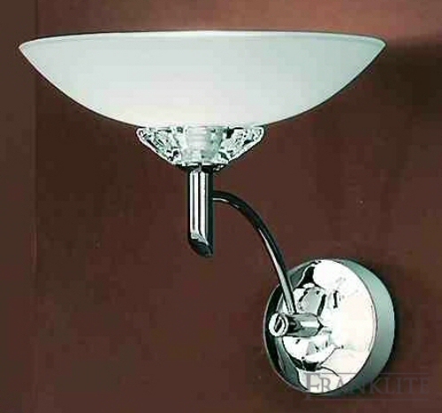 Fizz chrome finished wall light