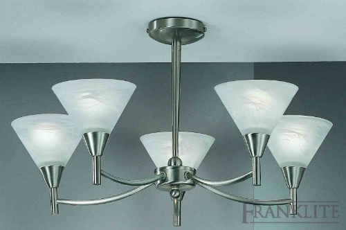 Harmony brushed nickel ceiling light