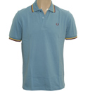Airforce Blue Pique Polo Shirt