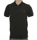 Black Pique Polo Shirt
