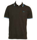 Brown Pique Cotton Polo Shirt