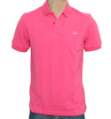 Cerise Pink Pique Polo Shirt