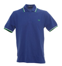 Cobalt Blue Twin Tipped Polo Shirt