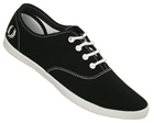 Fred Perry Coxson Black/White Canvas Trainer