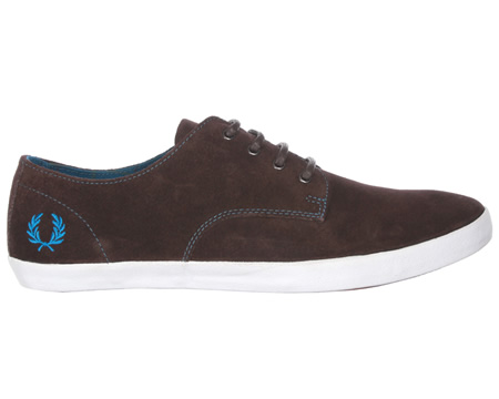 Foxx Dark Chocolate Suede Trainers