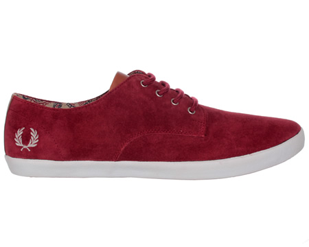 Foxx Maroon Suede Trainers