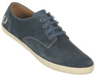 Foxx Navy Suede Trainers