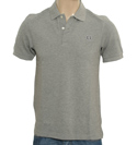 Grey Marl Pique Polo Shirt