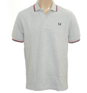 Grey Pique Polo Shirt