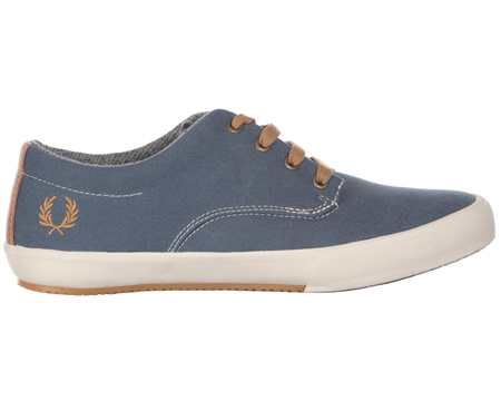 Morris Kit Blue Canvas Trainers