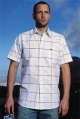 short-sleeved check shirt