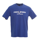 Sportswear Blue T-Shirt with White Logo