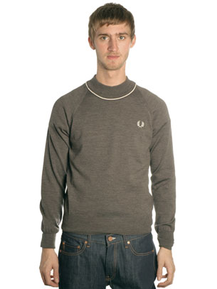 Tipped Turtle Neck Sweatshirt