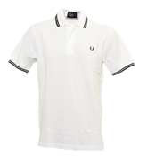 White Twin Tipped Polo Shirt