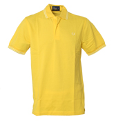 Yellow Pique Polo Shirt