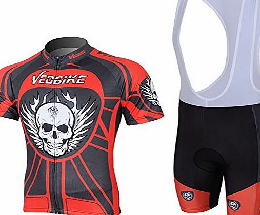FreeFisher  Mens Cycling Bicycle Jersey Bib Shorts Set 2XL