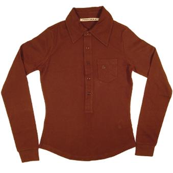 Brown long Sleeve Polo