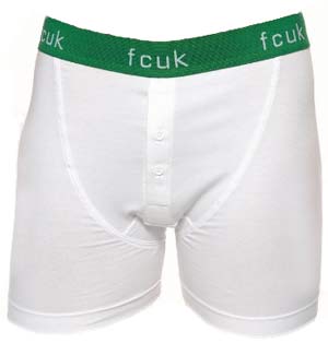 Green Botton Boxer Shorts by