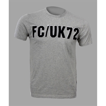 grey t-shirt with flock logo