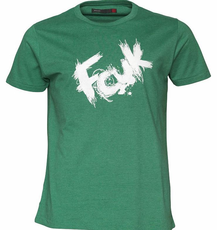 Mens The Test T-Shirt Green Marl