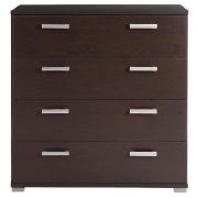 Fresno 4 Drawer Chest, Wenge Effect