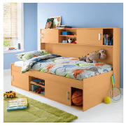 Fresno Cabin Bed With Standard Mattress, Beech